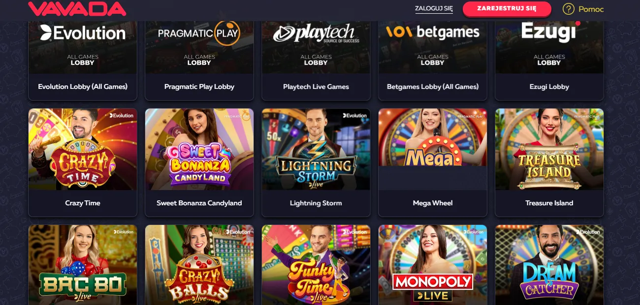 Vavada Casino — krupierzy na żywo w HD